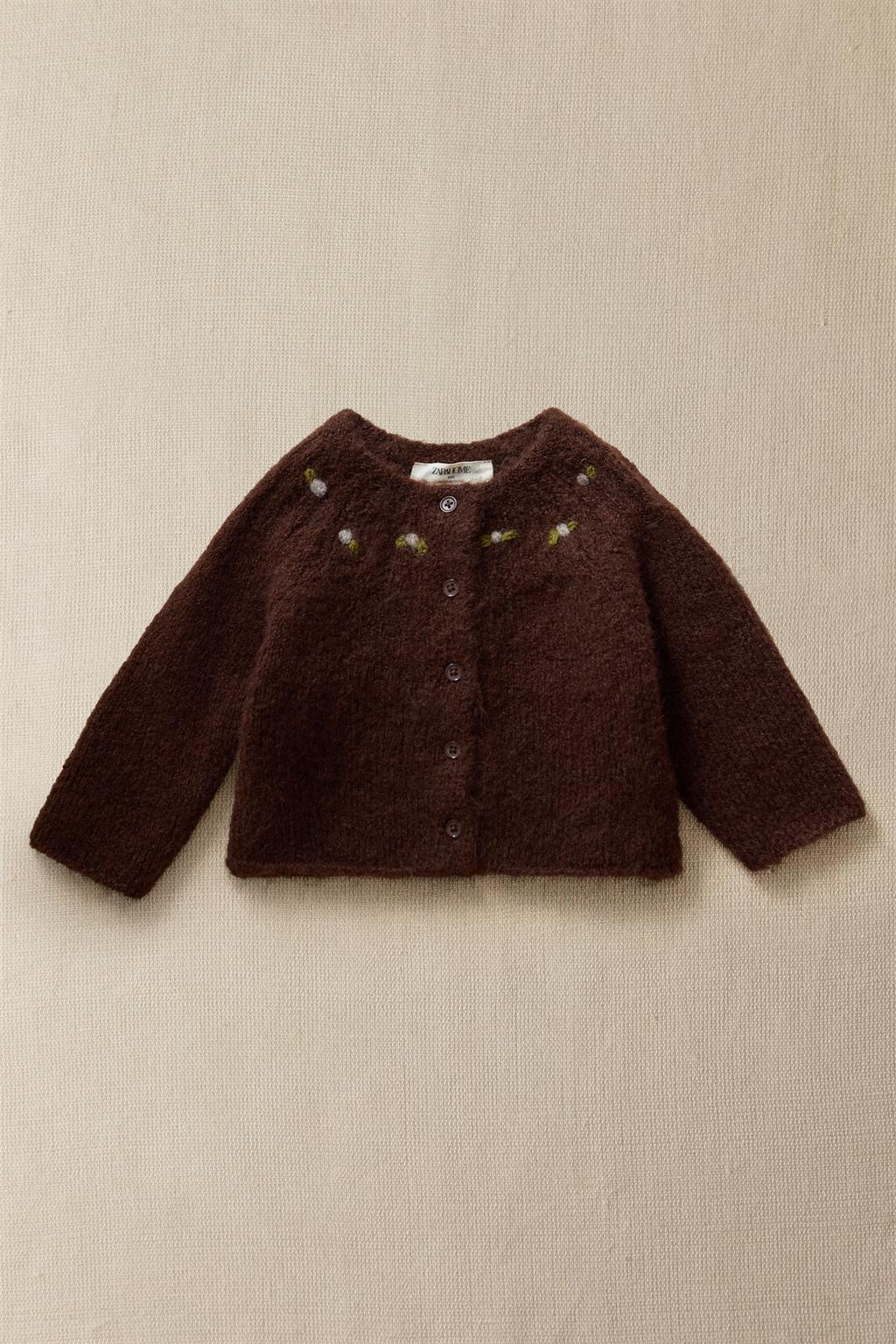 Кардиган для малышей из альпаки