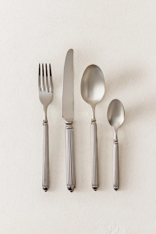 Набор столовых приборов из нержавеющей стали с узором- Заказать в России