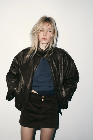 Мини-юбка из вельвета