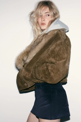 Мини-юбка из вельвета