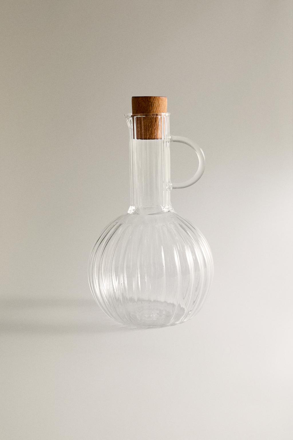 Набор для специй из боросиликатного стекла и дерева