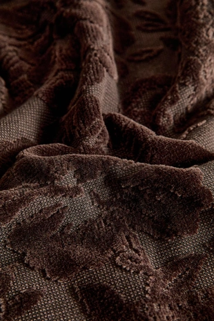 Махровое велюровое полотенце с жаккардовым узором- Заказать в России