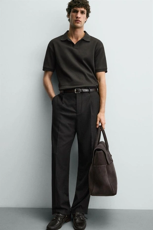 Поло с вертикальным узором- Заказать в России