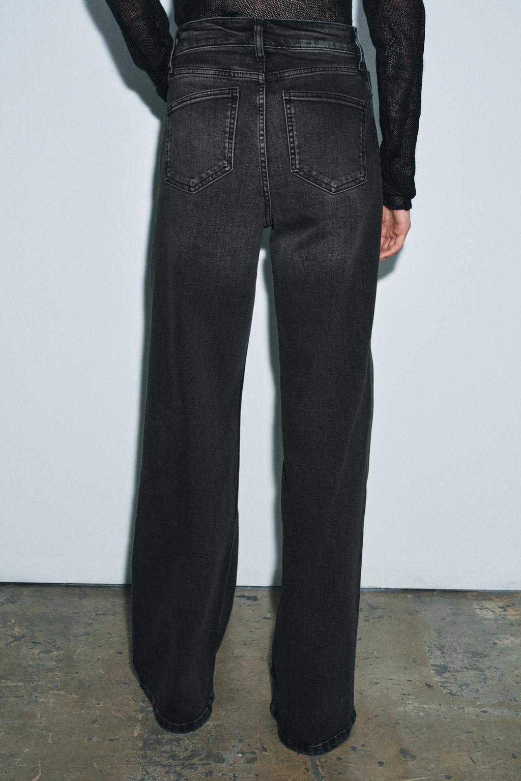 ДЖИНСЫ WIDE LEG С ВЫСОКОЙ ПОСАДКОЙ — ZW COLLECTION