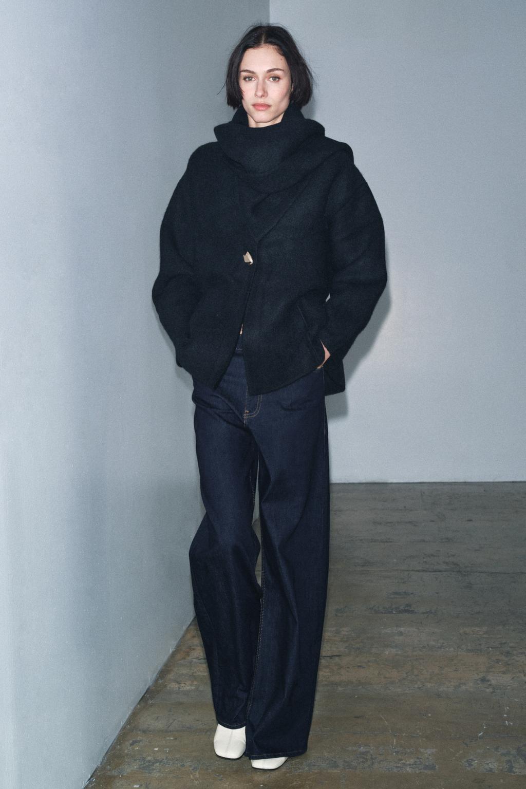 ДЖИНСЫ WIDE LEG С ВЫСОКОЙ ПОСАДКОЙ — ZW COLLECTION