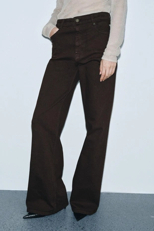 Джинсы WIDE LEG с высокой посадкой — ZW COLLECTION