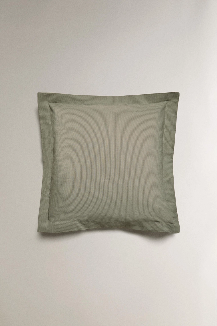 Полосатая хлопковая наволочка