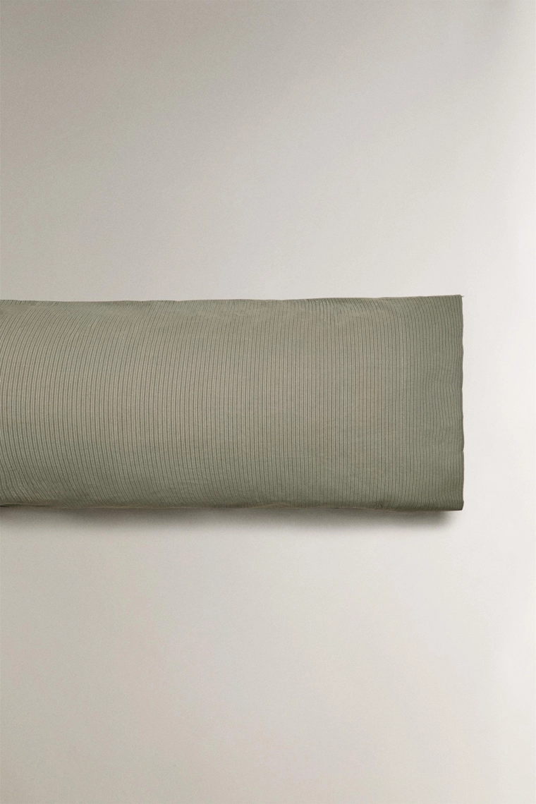 Полосатая хлопковая наволочка