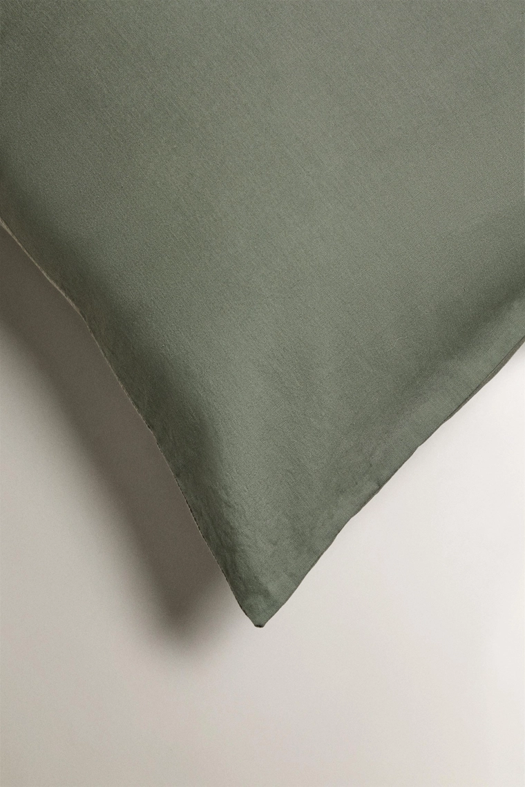 Полосатая хлопковая наволочка