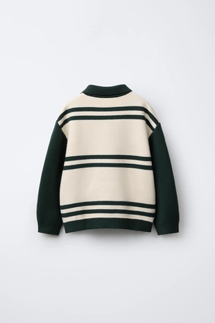 Трикотажное поло в стиле преппи- Заказать в России