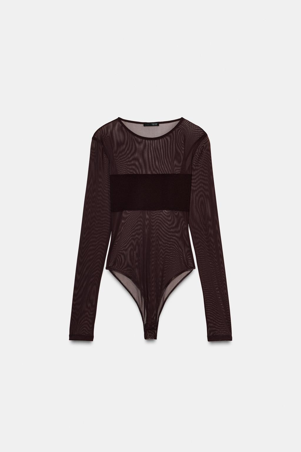 БОДИ С КОМБИНИРОВАННЫМ ТЮЛЕМ