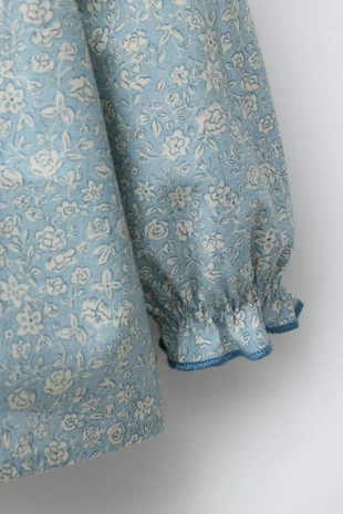 Рубашка с цветочным принтом- Заказать в России