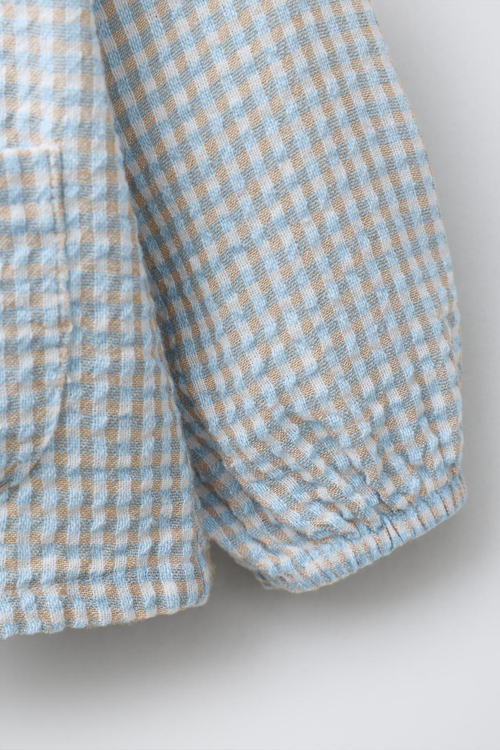 РУБАШКА С ТЕКСТУРОЙ В КЛЕТКУ