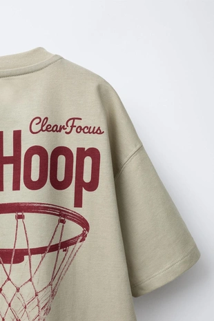 Футболка с принтом «мяч»- Заказать в России