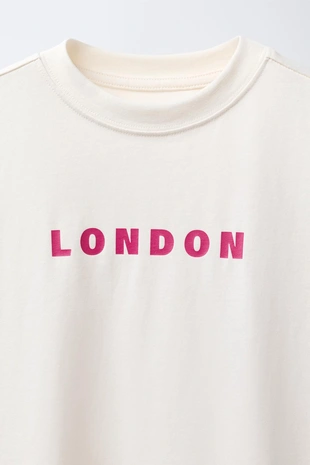 Футболка с текстовым принтом- Заказать в России