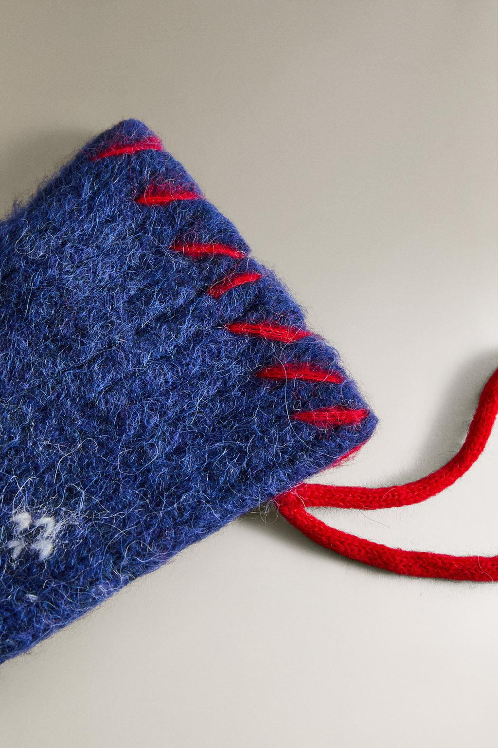 Рождественская игрушка-носок с буквой z