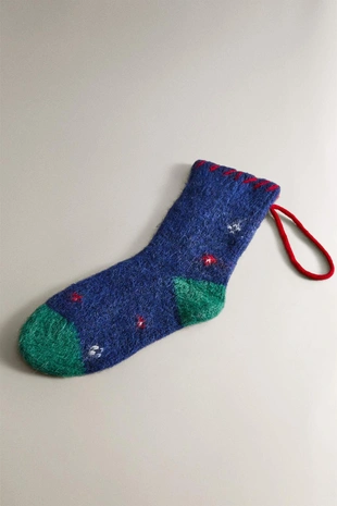 Носок с буквой C для рождественских подарков- Заказать в России