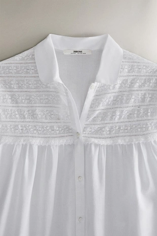 Ночная сорочка с длинным рукавом- Заказать в России