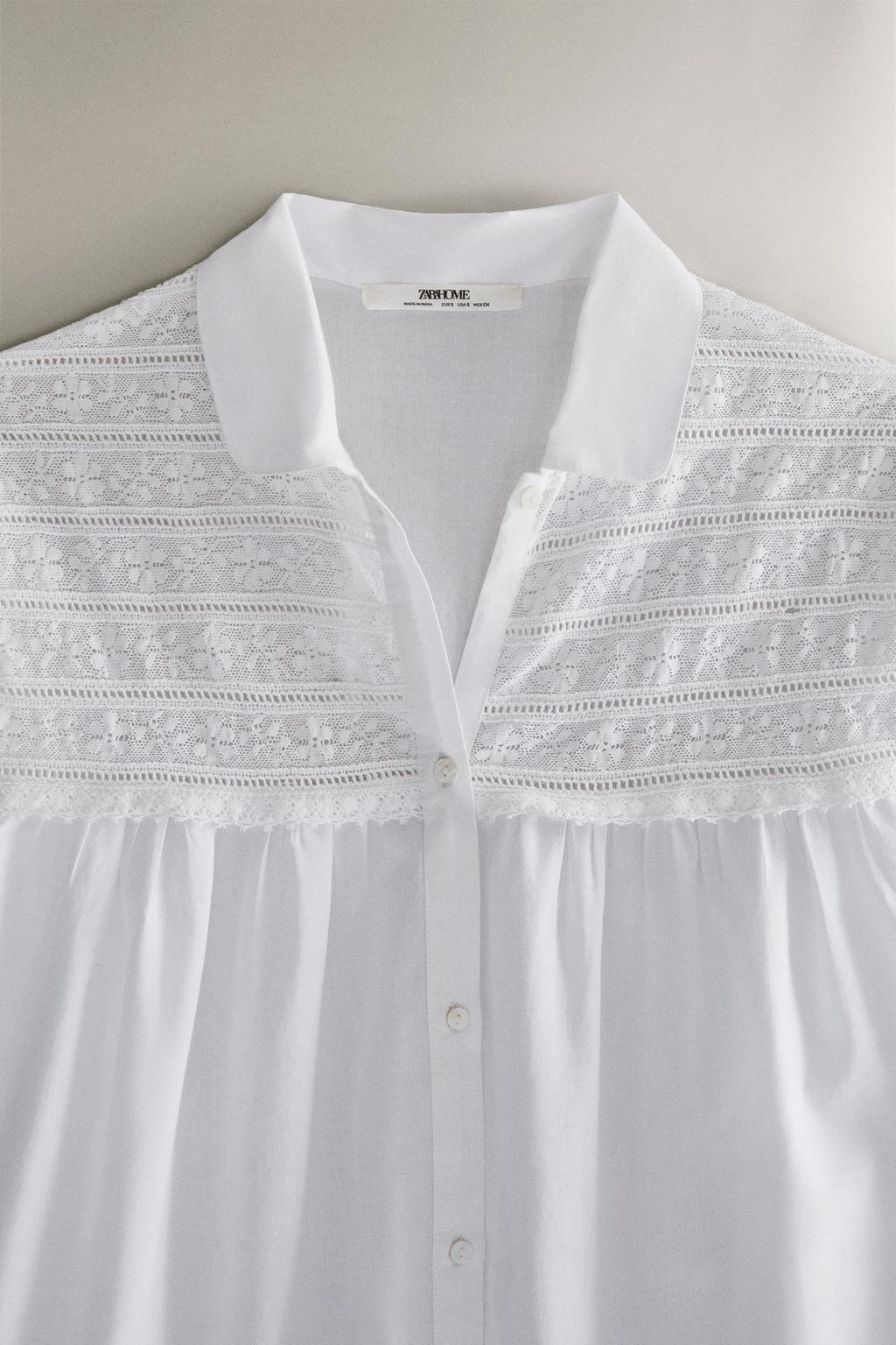 Ночная сорочка с длинным рукавом