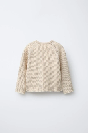 Свитер с узором «косы»- Заказать в России