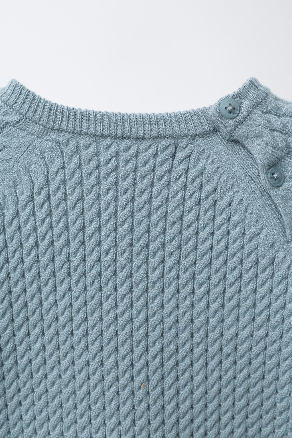 ВЯЗАНЫЙ ДЖЕРСИ С УЗОРОМ «КОСЫ»