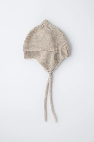 Трикотажный чепчик с шерстью- Заказать в России