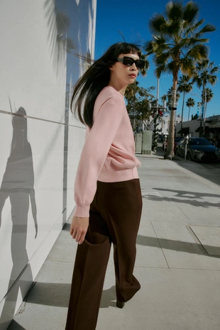 Однотонный свитер- Заказать в России