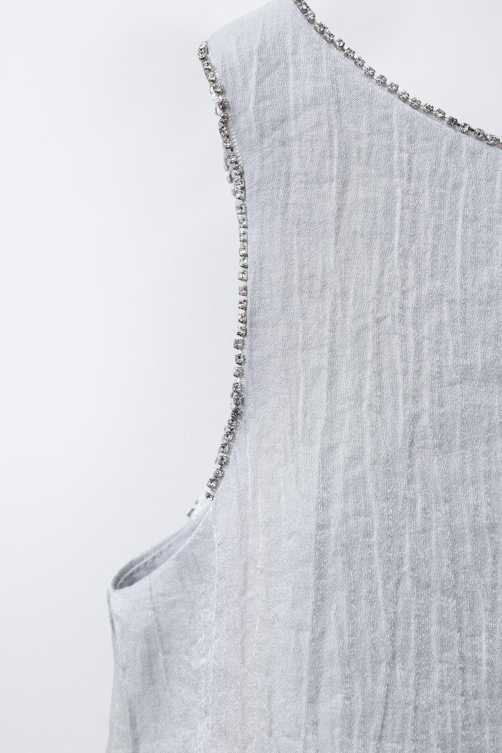 Сатиновый топ с эффектом смятия