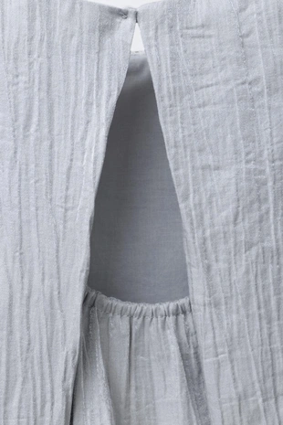 Сатиновый топ с эффектом смятия- Заказать в России