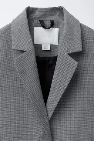 Укороченный блейзер «ёлочка»- Заказать в России