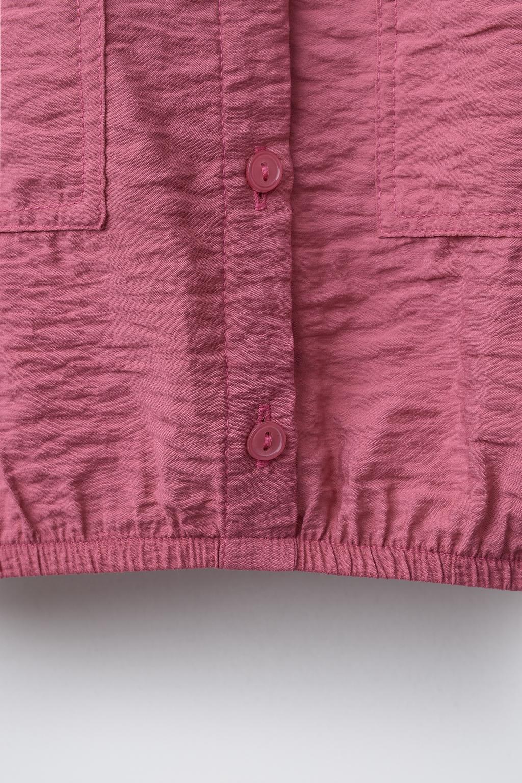 РУБАШКА СТРУЯЩЕГОСЯ КРОЯ С РЕЗИНКАМИ