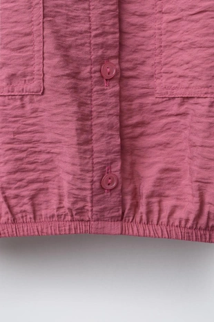 Рубашка струящегося кроя с резинками- Заказать в России