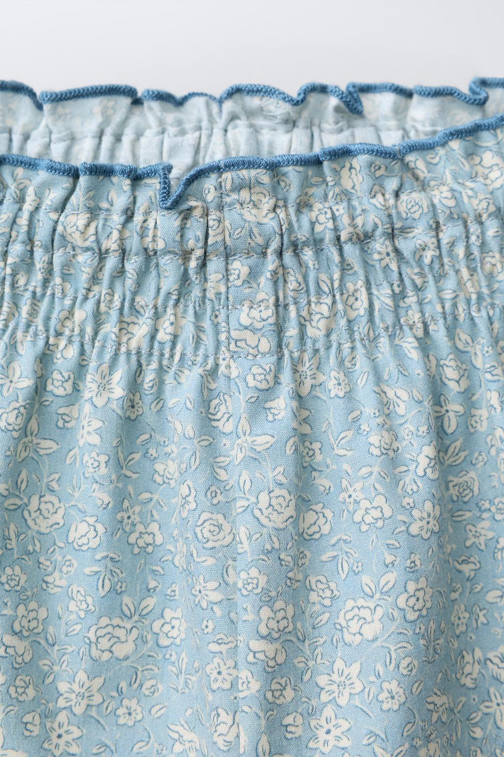 БРЮКИ С ЦВЕТОЧНЫМ ПРИНТОМ