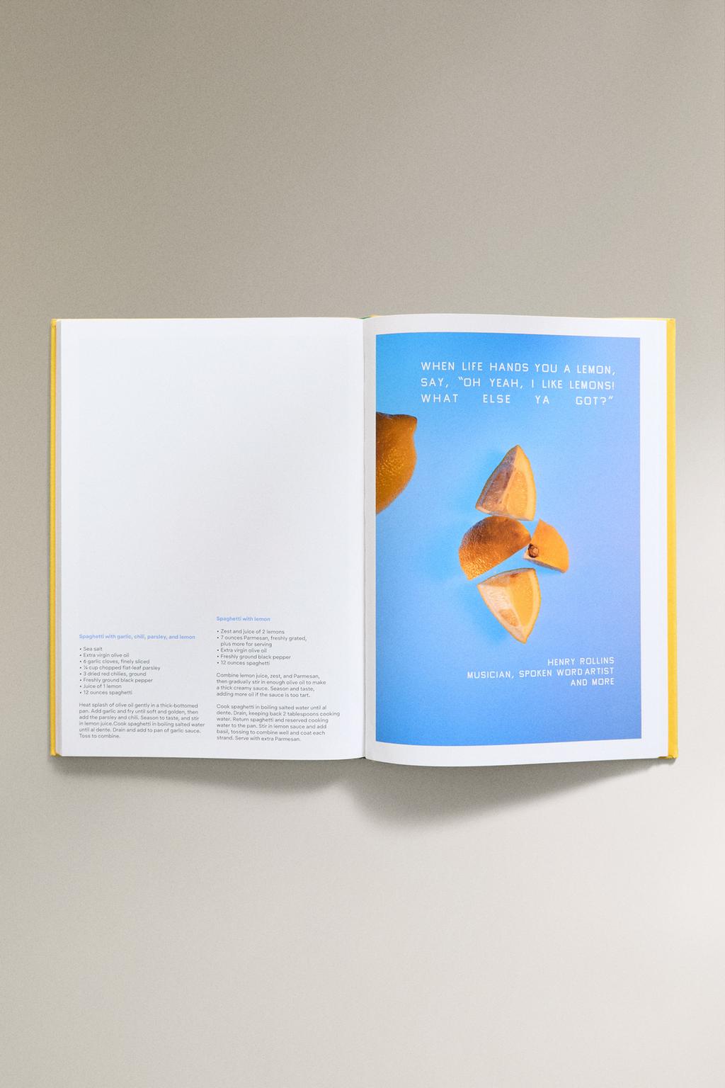 Книга-рецепты искусства с лимоном squeeze-