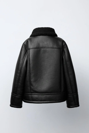 Куртка-дубленка из искусственной овчины- Заказать в России