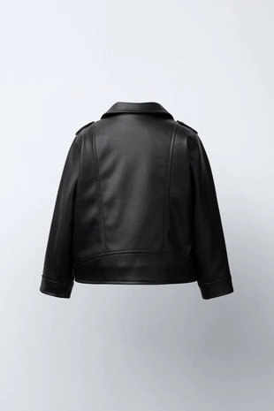 Куртка в байкерском стиле из искусственной кожи- Заказать в России