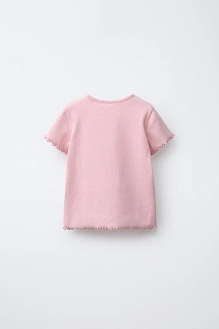 Футболка в рубчик с вырезом «сердце»- Заказать в России