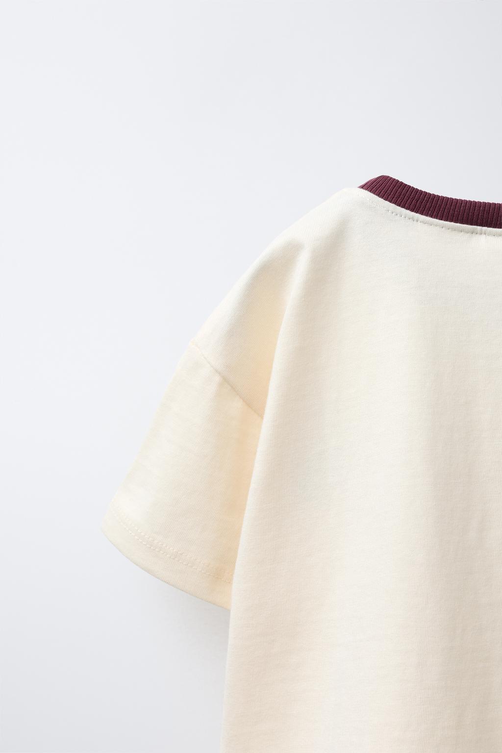 ФУТБОЛКА В СТИЛЕ ПРЕППИ С ВЫШИВКОЙ «МЕДВЕДЬ»