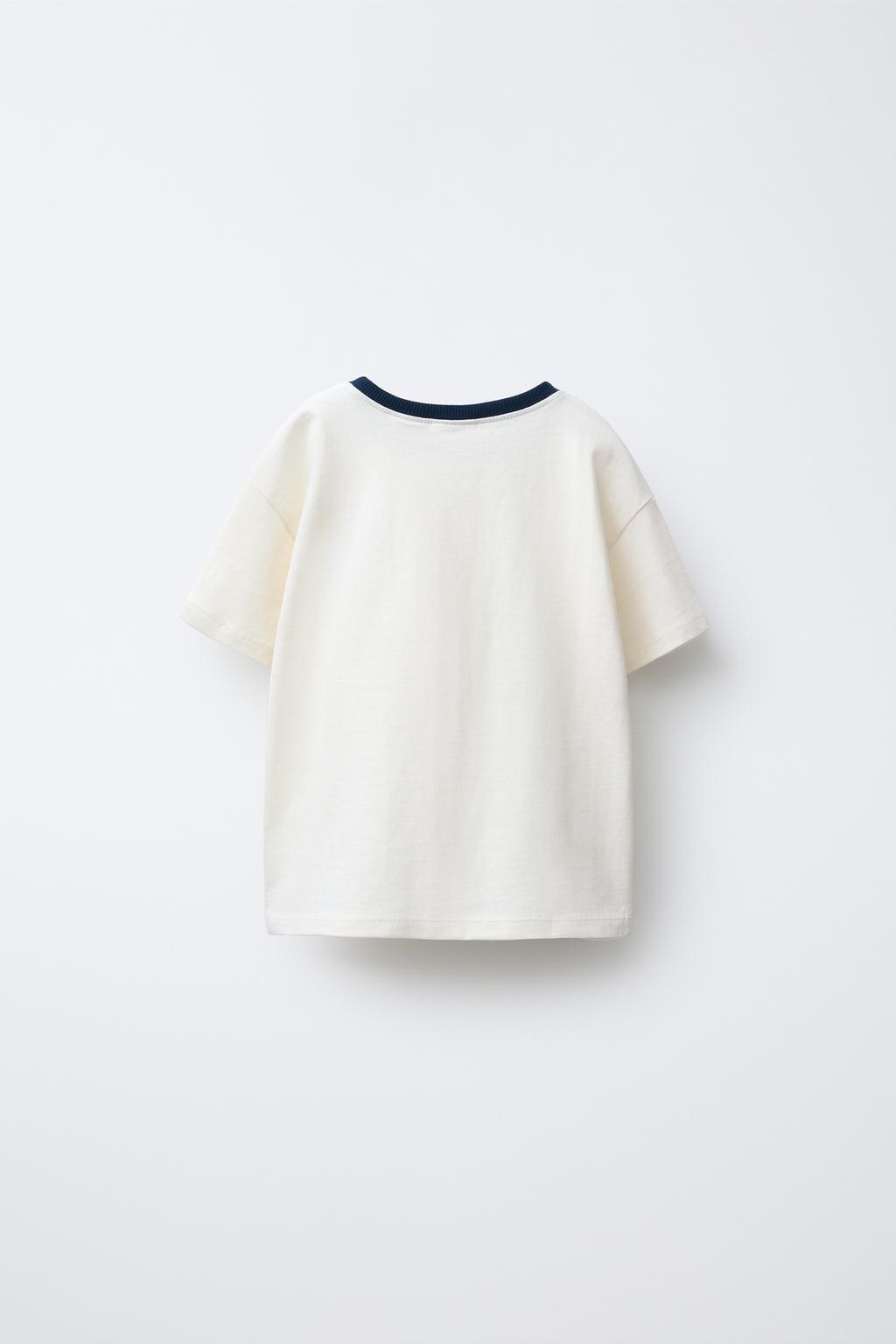 ФУТБОЛКА В СТИЛЕ ПРЕППИ С ВЫШИВКОЙ «МЕДВЕДЬ»