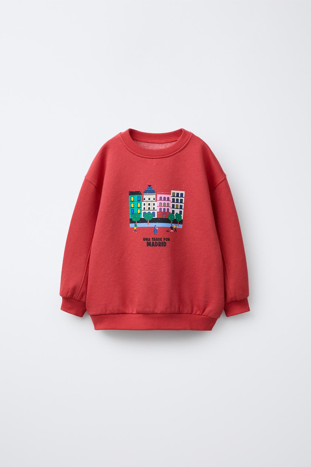 ТОЛСТОВКА С ПРИНТОМ «ГОРОД МАДРИД»