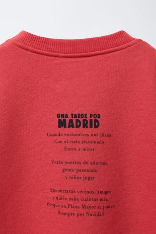 Толстовка с принтом «город мадрид»- Заказать в России