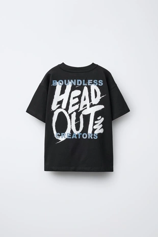 Футболка с граффити-принтом- Заказать в России