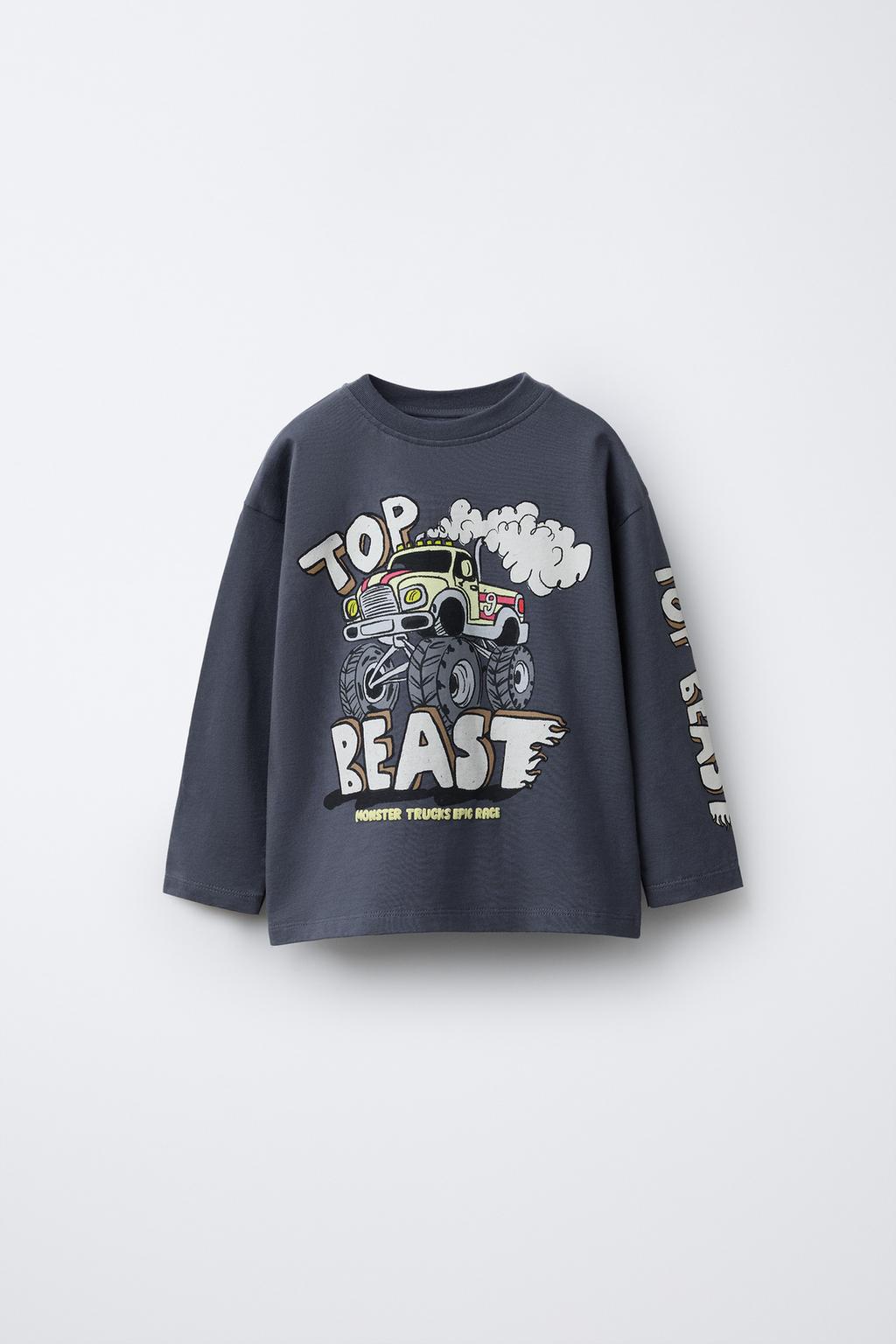 ФУТБОЛКА С ПРИНТОМ MONSTERS WHEELS ©