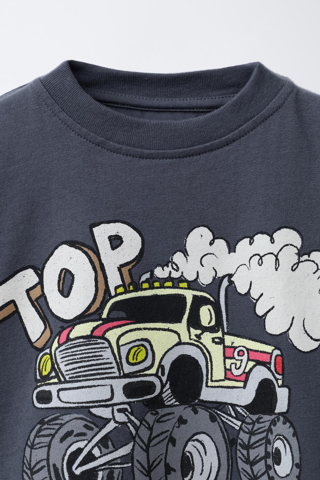 ФУТБОЛКА С ПРИНТОМ MONSTERS WHEELS ©