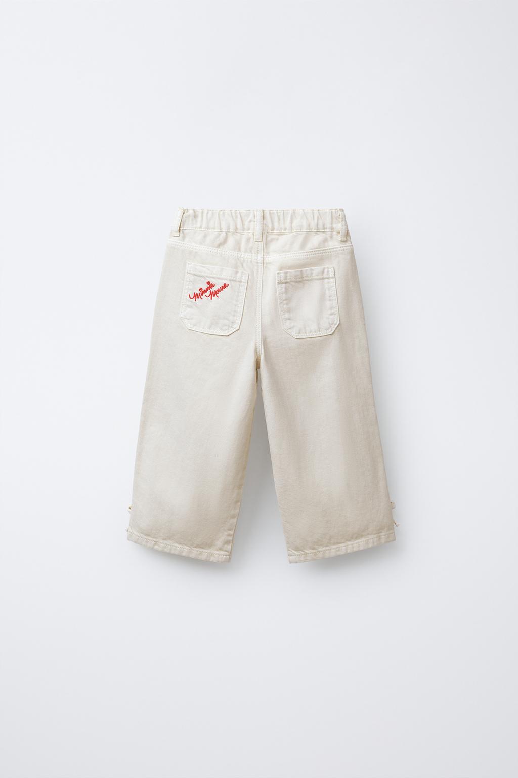 БРЮКИ-КЮЛОТЫ ИЗ САРЖИ С ВЫШИВКОЙ «МИННИ МАУС» © DISNEY