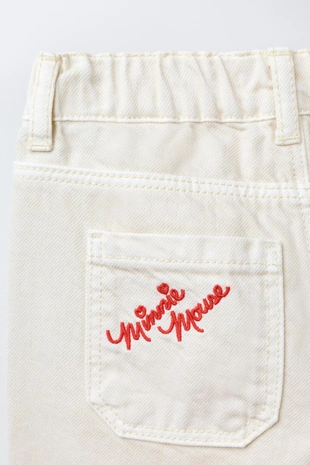 Брюки-кюлоты из саржи с вышивкой «минни маус» © DISNEY- Заказать в России