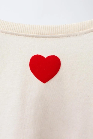 Футболка с сердцем с рельефным принтом MICKEY и MINNIE MOUSE © DISNEY- Заказать в России