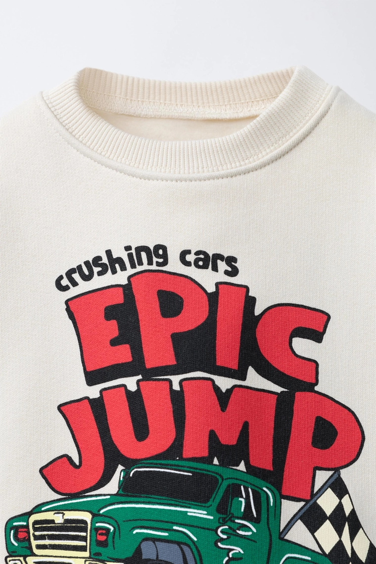 Свитшот с принтом грузовика