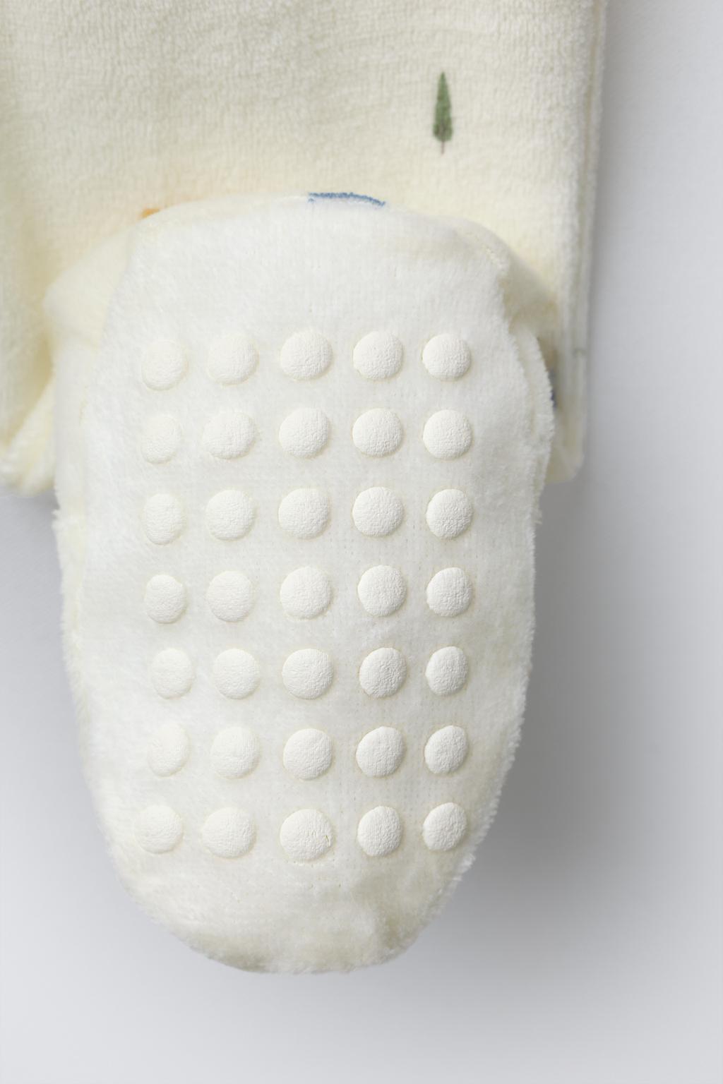 Комбинезон с принтом домов из велюра