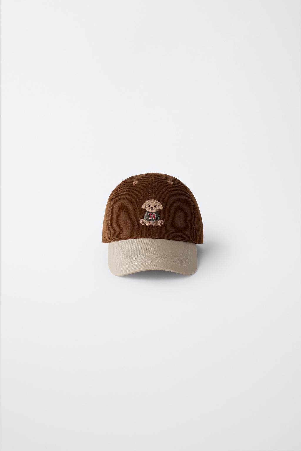 ВЫШИТАЯ КЕПКА ИЗ ВЕЛЬВЕТА С СОБАЧКОЙ